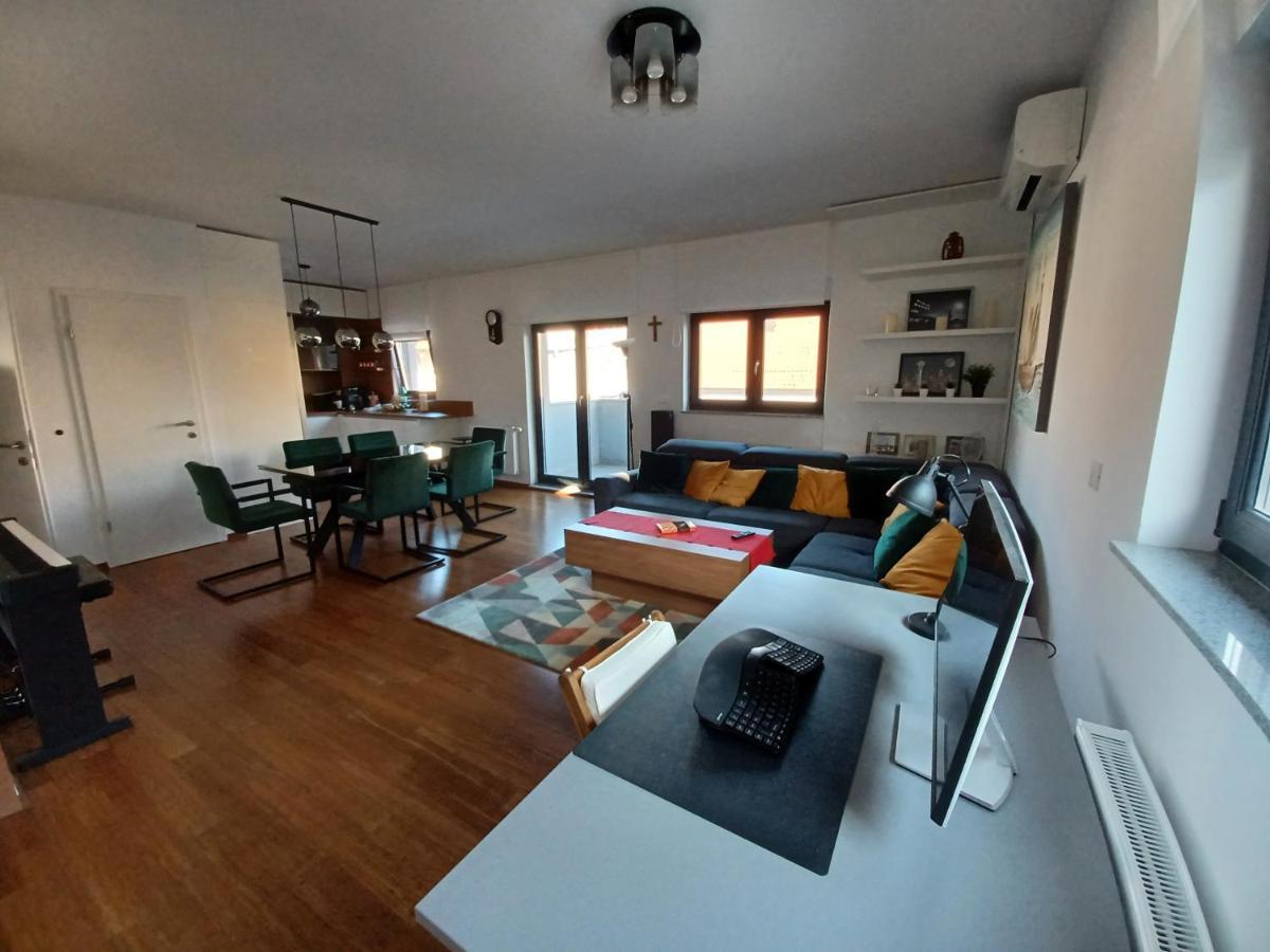Modern 4-Star Luxury Apt - Wfh Ready, Free Parking 자그레브 외부 사진